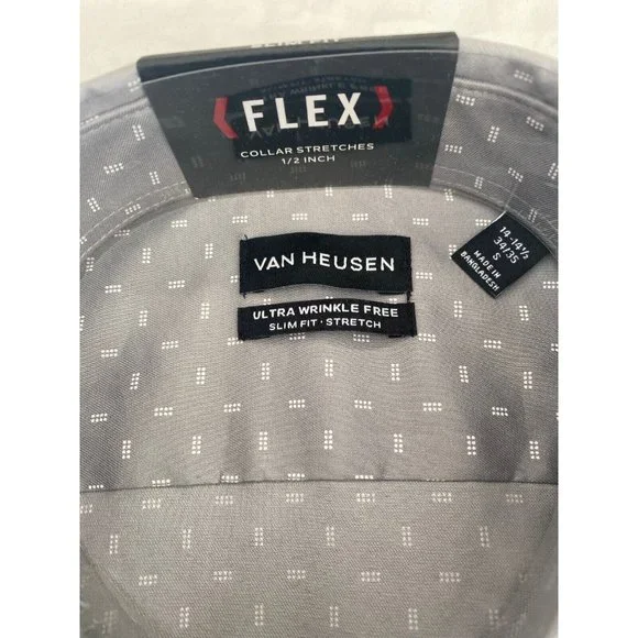 Van Heusen | Shirts | Mens Van Heusen Flex Ulra Wrinkle Free Slim Fit 41412  3435 S Flint | Poshmark